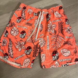 Wes and Willy University of Georgia Swim Trunks